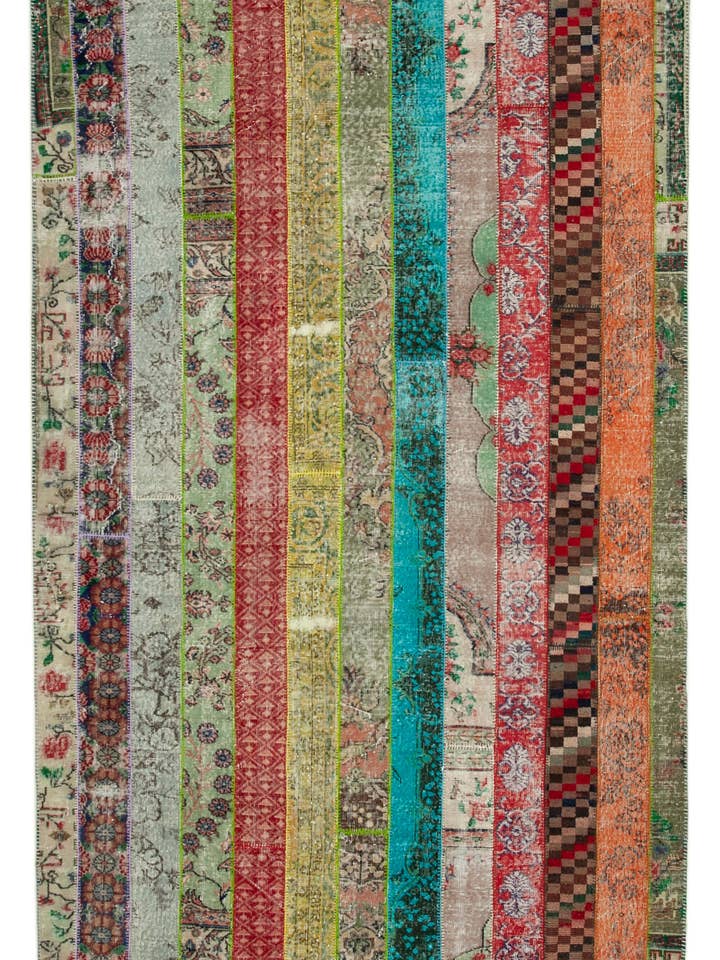 7x10 Multicolor Modern Patchwork Rug - 31025 for wholesale by RUG N CARPET