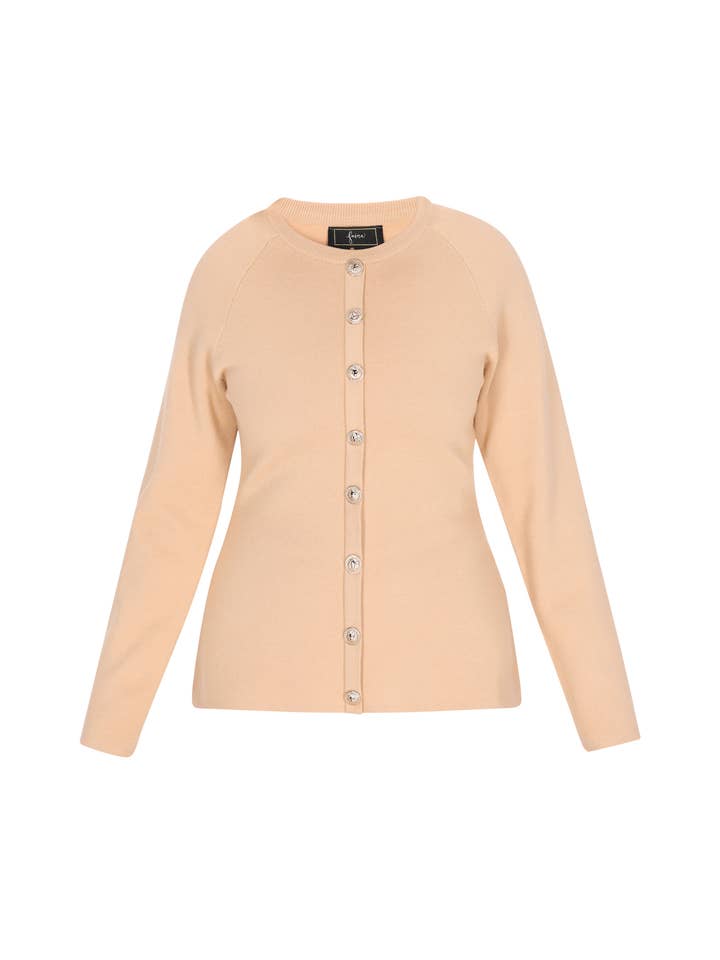 Faina Kvinder Viskose Regular Fit Knaplukket Cardigan (11047501) for engroshandel hos MO Streetwear