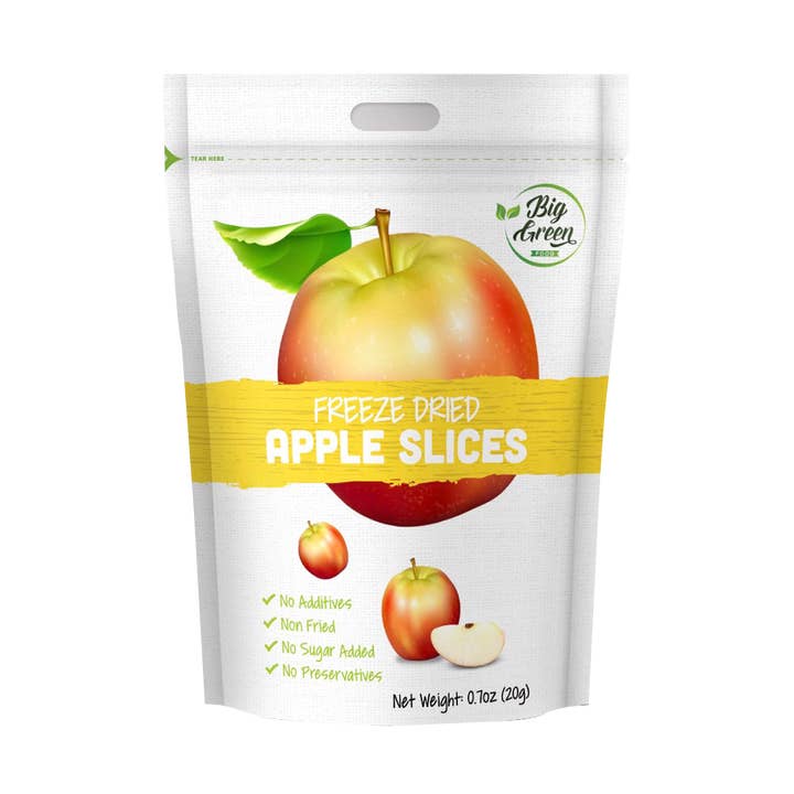 Freeze Dried Apple Slices for wholesale by Big Green Organic Food