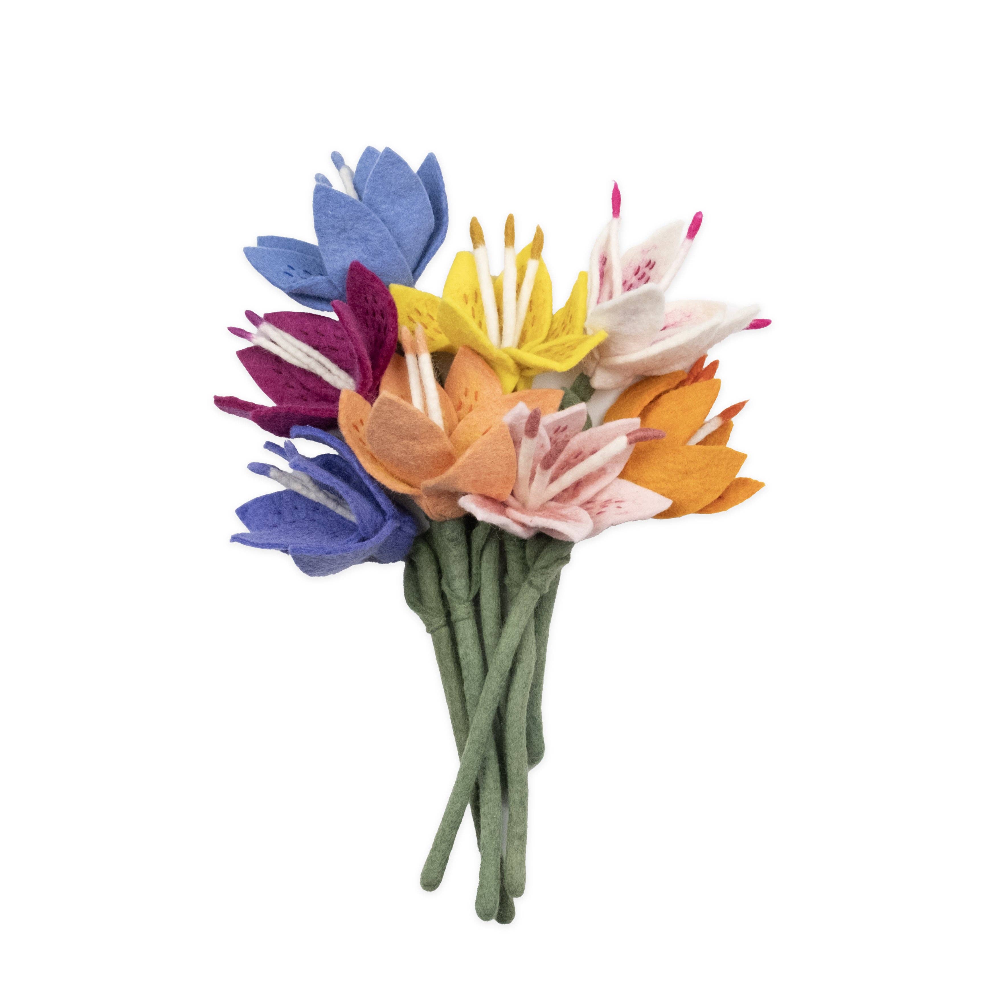 Global Goods Partners - Wholesale Artificial Flowers - Felt Stargazer Lily Flower9