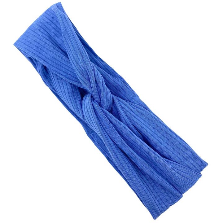 Blaubeerfarbenes TESSA-Stirnband (gerippt) für den Großhandel von LOOP Lifestyle