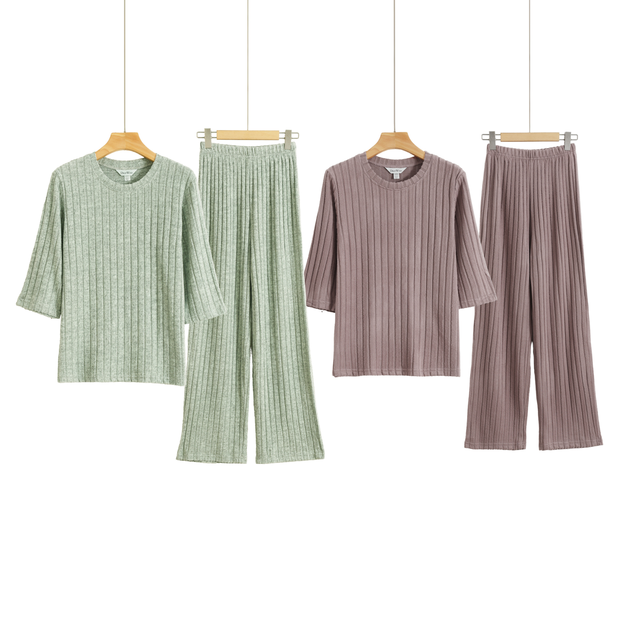 DrifWoo – wholesale Lounge set – Women's – Ribbed Knit Pajama Set – Cozy Winter Loungewear Outfit2