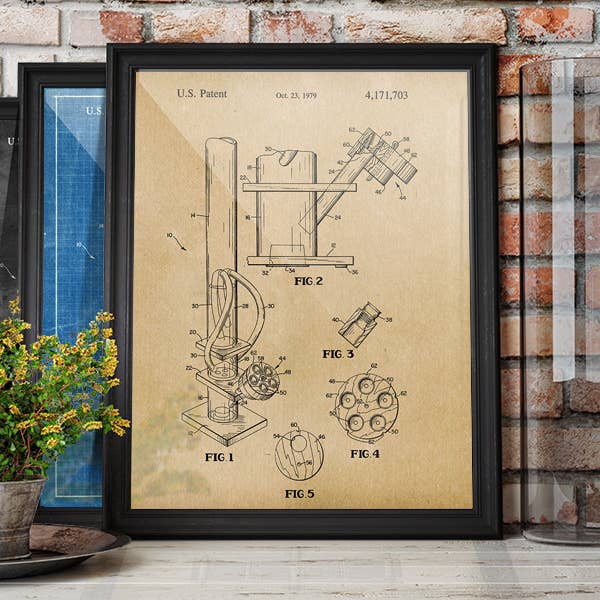 Water Pipe 1979 Patent Art Print - Smoking for wholesale by Fresh Prints of CT