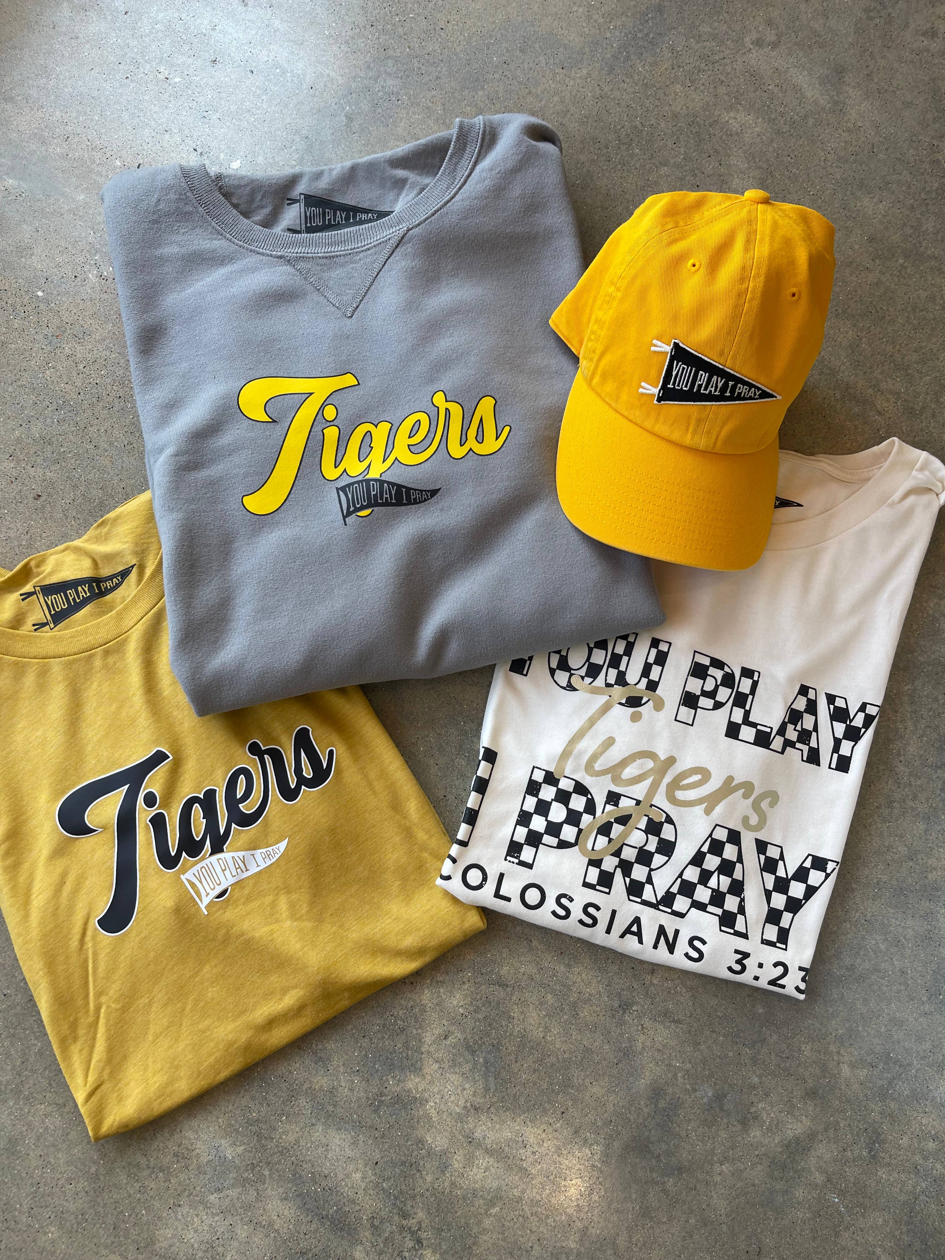 You Play I Pray - Wholesale Baseball Cap - Women's -  Pennant Flag Hat | Sports School Color | GameDay Hat4