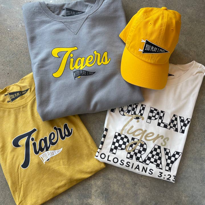 You Play I Pray - Wholesale Baseball Cap - Women's - Pennant Flag Hat | Sports School Color | GameDay Hat4