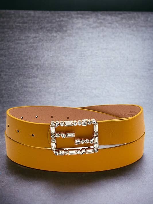 MODIEUZE RIEM MET KRISTALLEN EDELSTENEN GESP voor wholesale door Andrea Bijoux