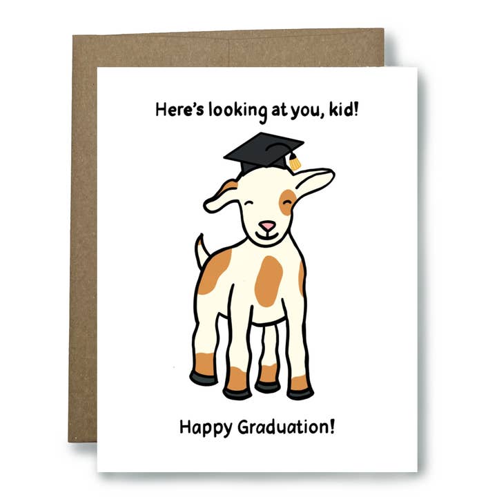 Here’s Looking at You, Kid Graduation Card for wholesale by Found Paper LLC