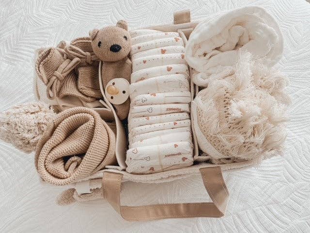 Petite + Co - Vendita all'ingrosso Secchio per pannolini - Bambini - ORGANIZER PORTA PANNOLINI - TEDDY | MANICI BEIGE3