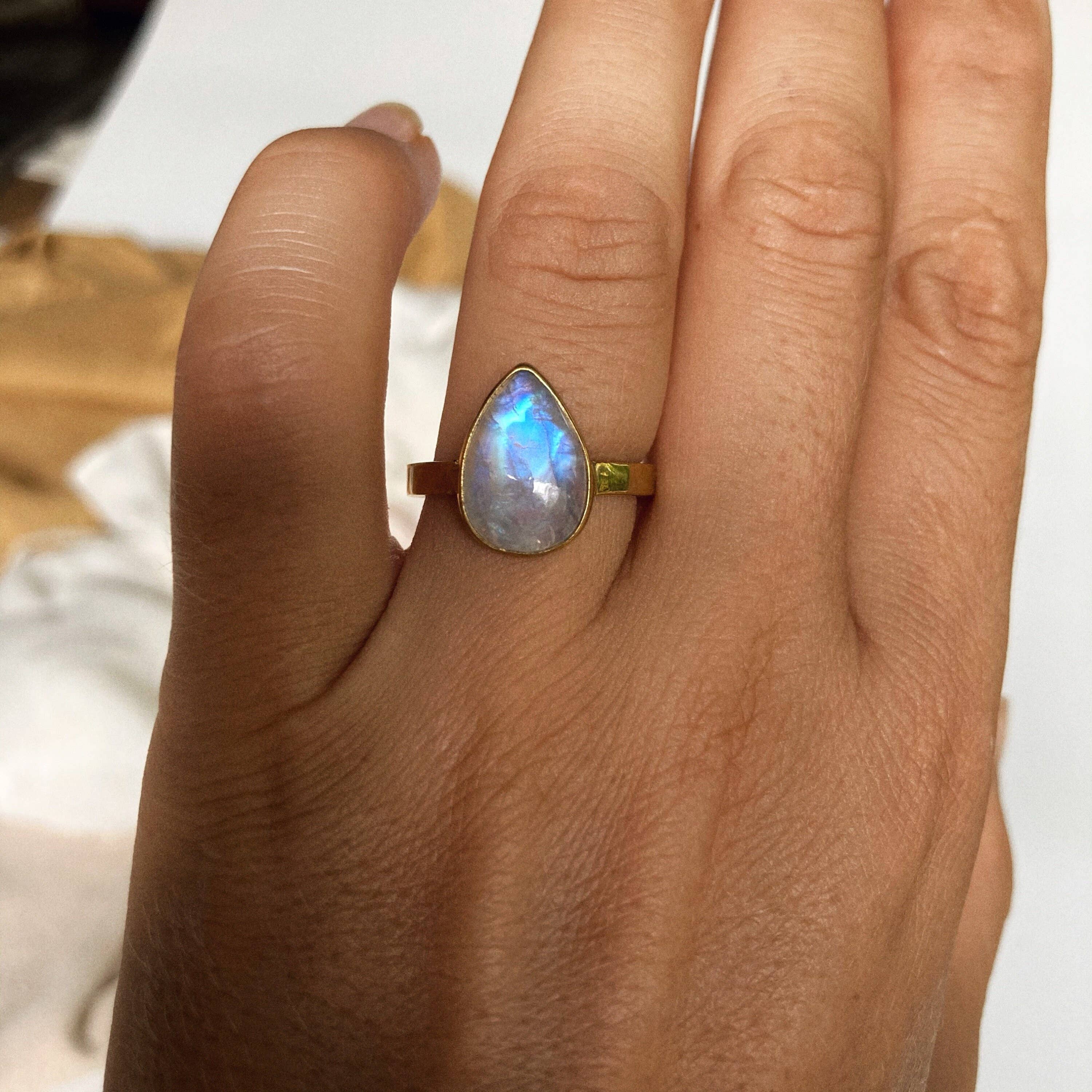 Bonisita - Wholesale Single Stone/Solitaire Ring - Blue Moonstone Ring5