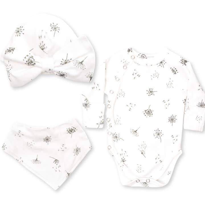 Welcome Baby Set - Dandelion for wholesale by Pink Elephant Brands