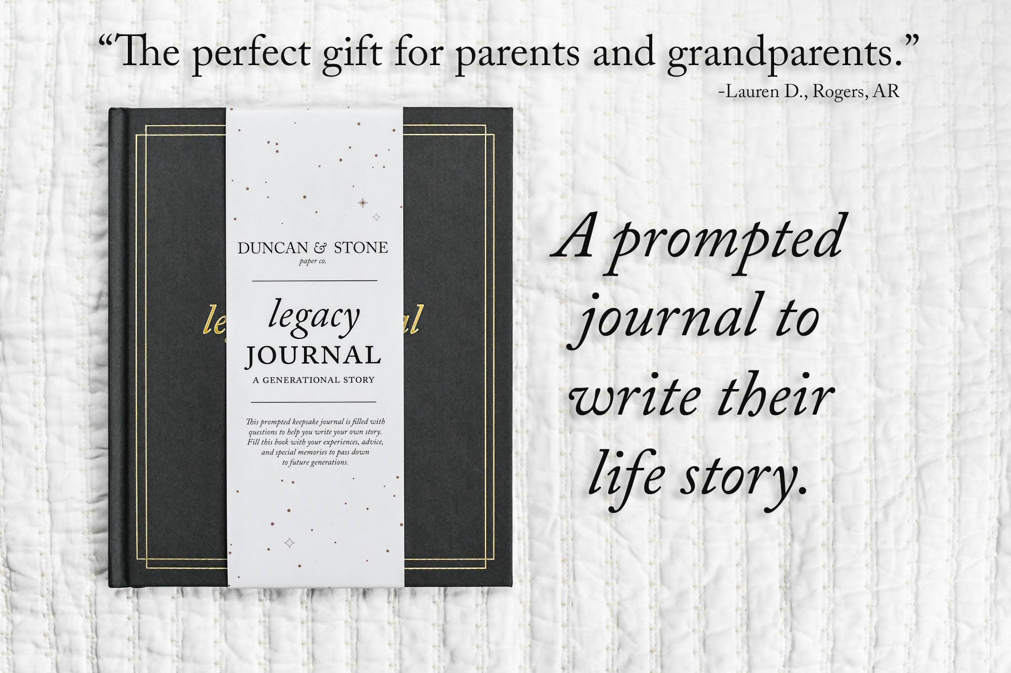 Duncan & Stone Paper Co. - Wholesale Journal/Diary - Legacy Journal: A Family Keepsake Book | Christmast Gift8