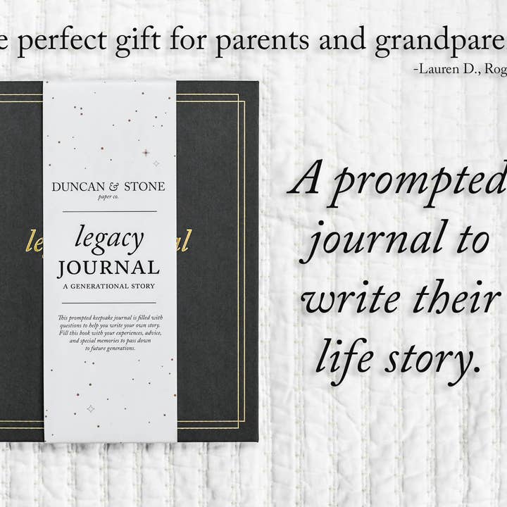 Duncan & Stone Paper Co. – Großhandel Tagebuch – Legacy Journal: Ein Familienerinnerungsbuch | Weihnachtsgeschenk8