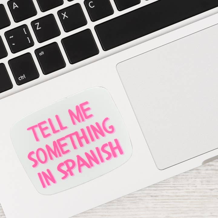 Things in Spanish - Wholesale Sticker - Tell Me Something In Spanish Sticker1