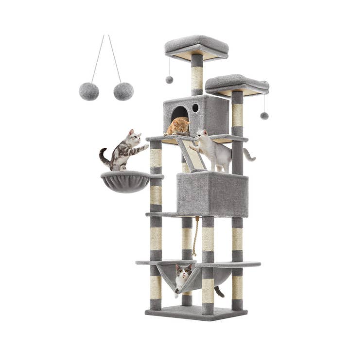 Torre grande para gatos con 13 rascadores para venta al por mayor de Greenwestons