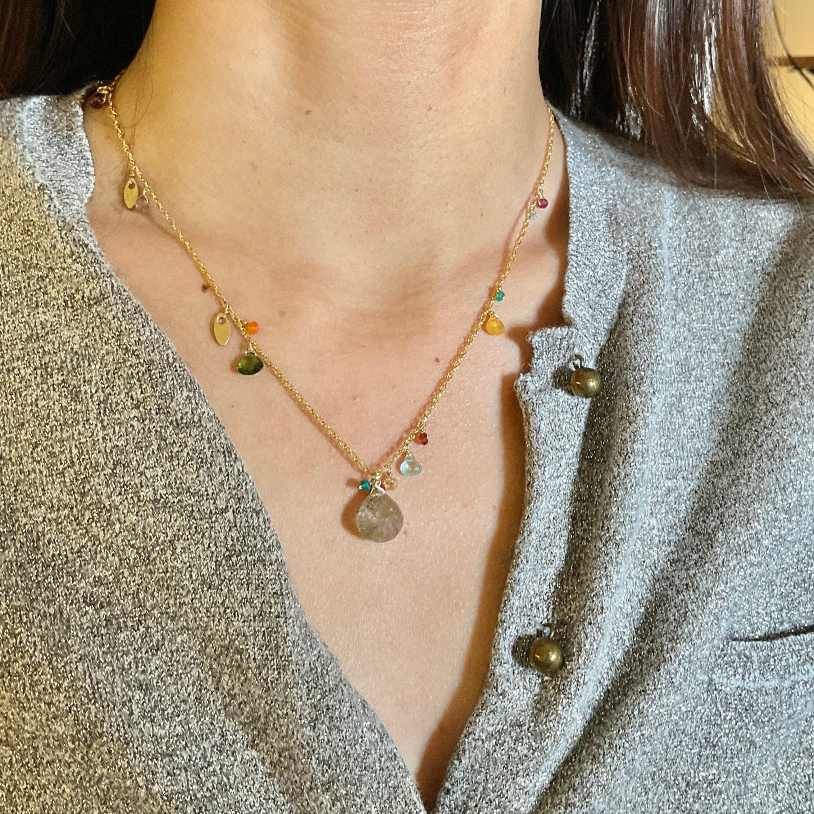 Mabel Chong - Wholesale Pendant/Charm Necklace - Mixed Color Gem Pendant Necklace2