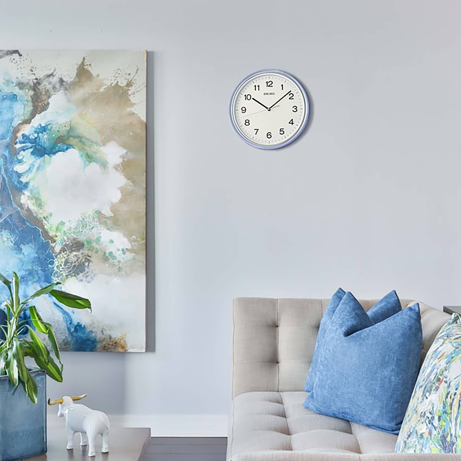 Seiko Clocks USA - Wholesale Wall Clock - Oita 11" Wall Clock, Silver2