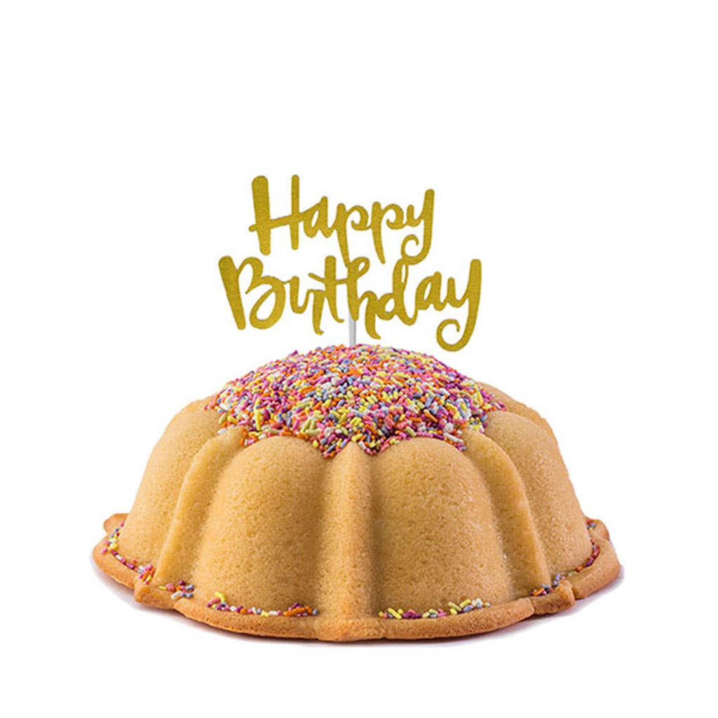 Janie's Cakes - Wholesale Cake/Cupcake Topper - Happy Birthday Cake Topper1