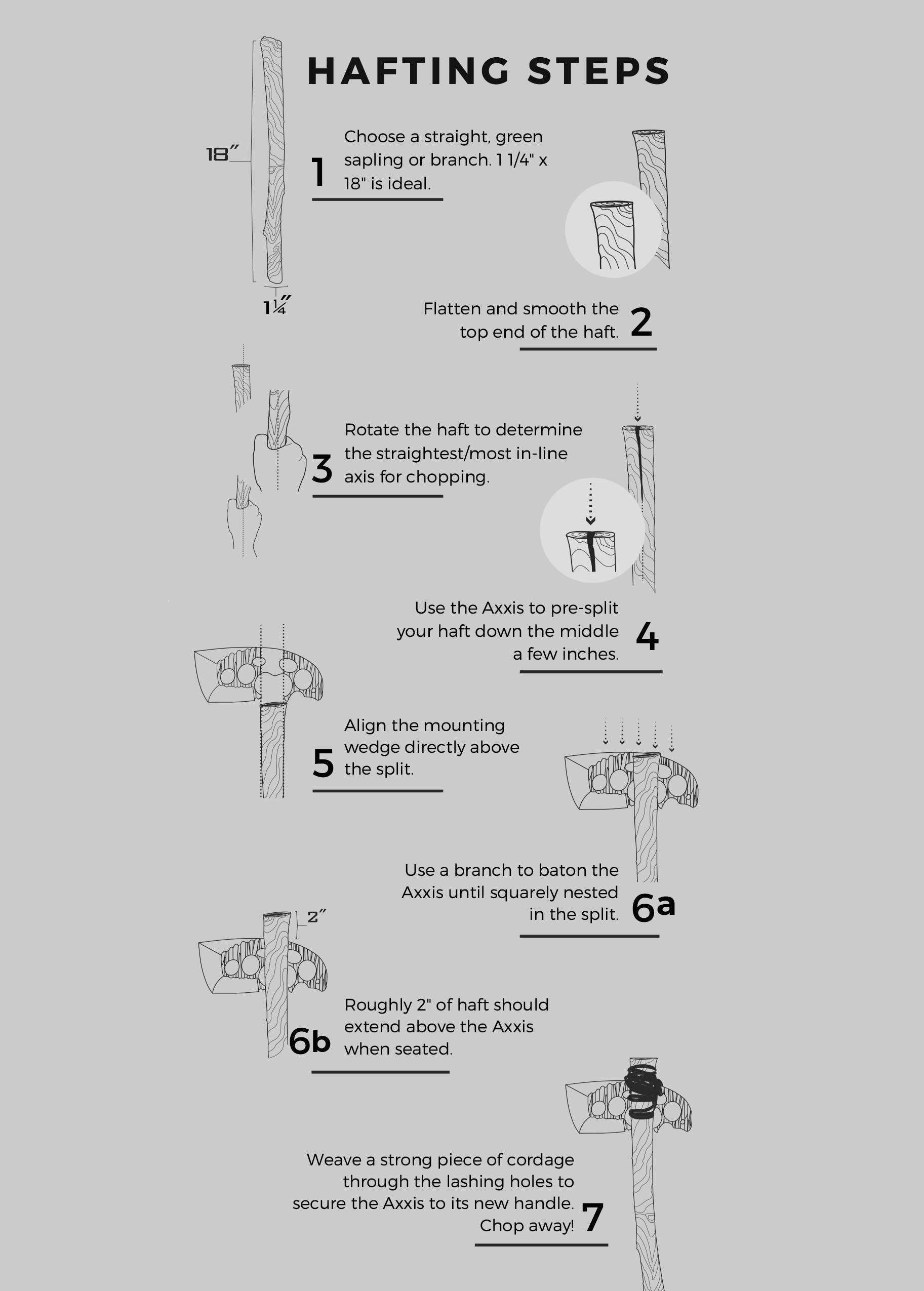 Bone Daddy Blade WerX – wholesale Trädgårdsverktyg – Axxis Hand Axe – Det ultimata bushcraft-hybridverktyget8