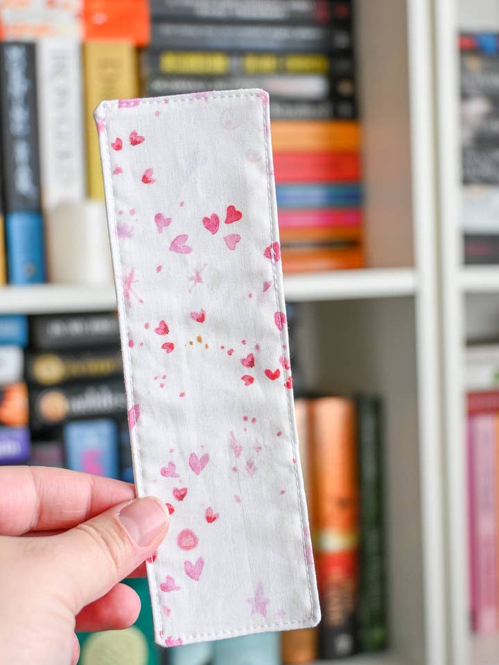 Heart Splendor Fabric Bookmark for wholesale by Created By Kelci
