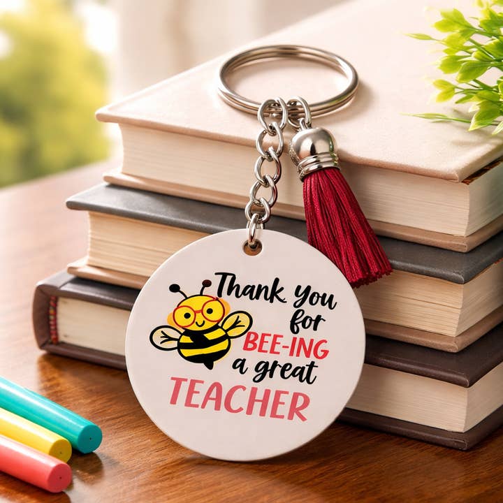 Acrylic keychains for Teachers Appreciation for wholesale by So Sweet of You