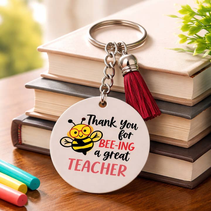 Acrylic keychains for Teachers Appreciation for wholesale by So Sweet of You