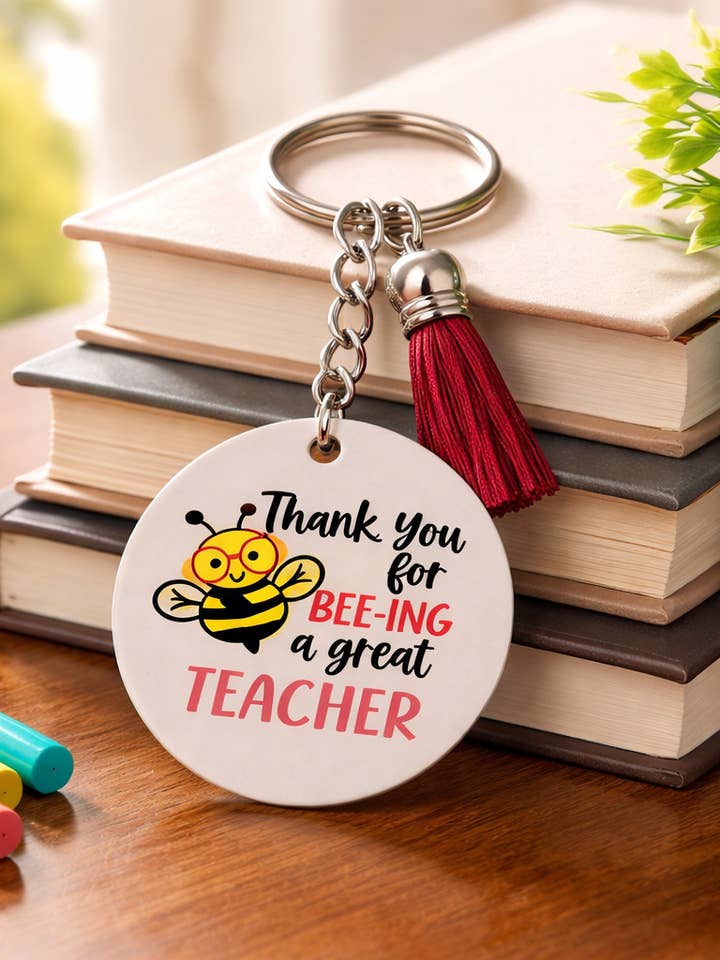 Porte-clés en acrylique pour la reconnaissance des enseignants pour la vente par So Sweet of You