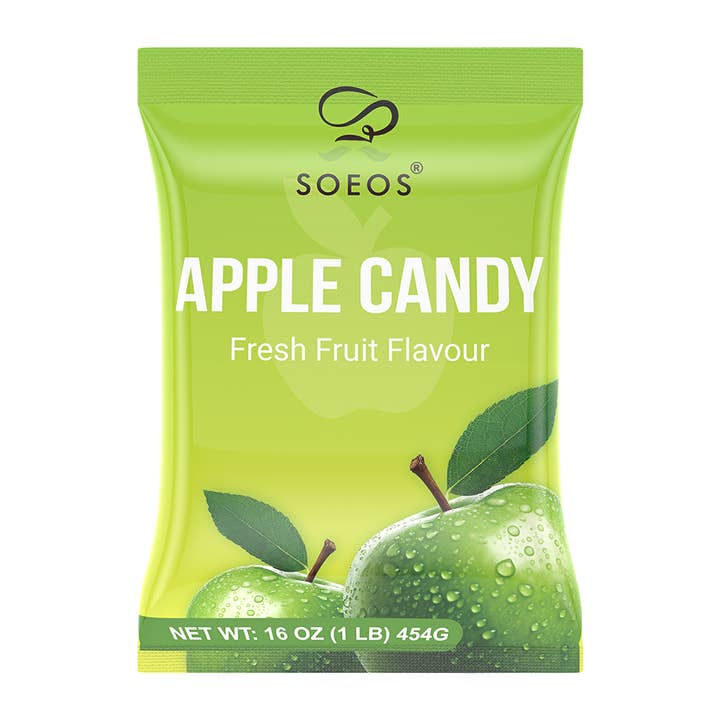 Soeos Apple Hard Candy, 1 lb (16 oz) for wholesale by soeos