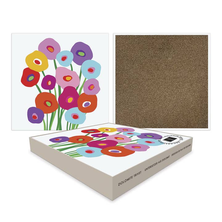 Super Bouquet Trivet Tile for wholesale by ppd Paperproducts Design GmbH
