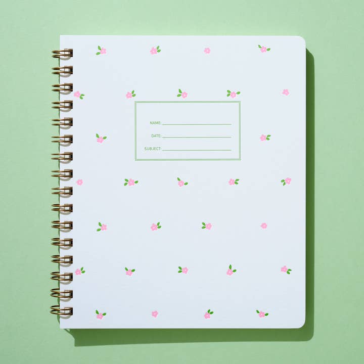 Shorthand Press – wholesale Notebook – Standard Notebook - Mini Floral Pink1