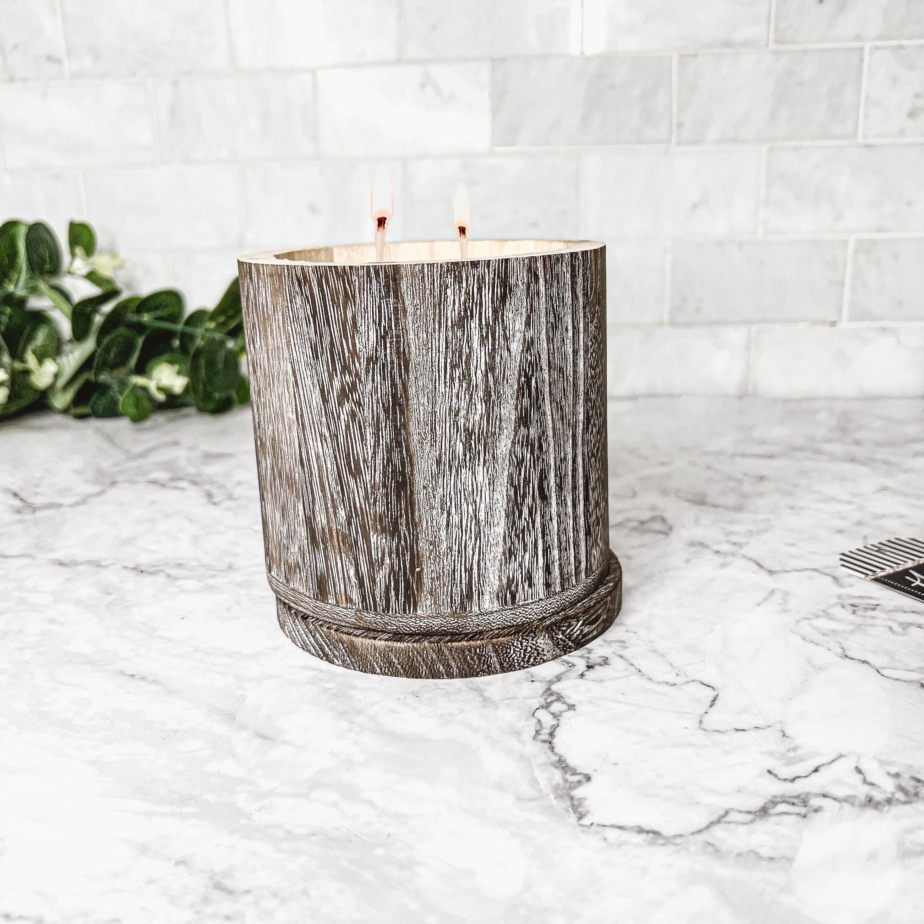 Gia Roma – Großhandel Kerze im Glas / gefüllte Kerze – Einzigartige Kerzen – Wiederverwendbares Paulownia-Holzgefäß mit Deckel10