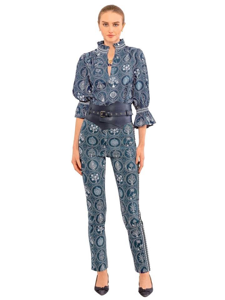 Gretchen Scott LLC – wholesale Tunic – Women’s – Ruffleneck Tunic - Circle of Love13