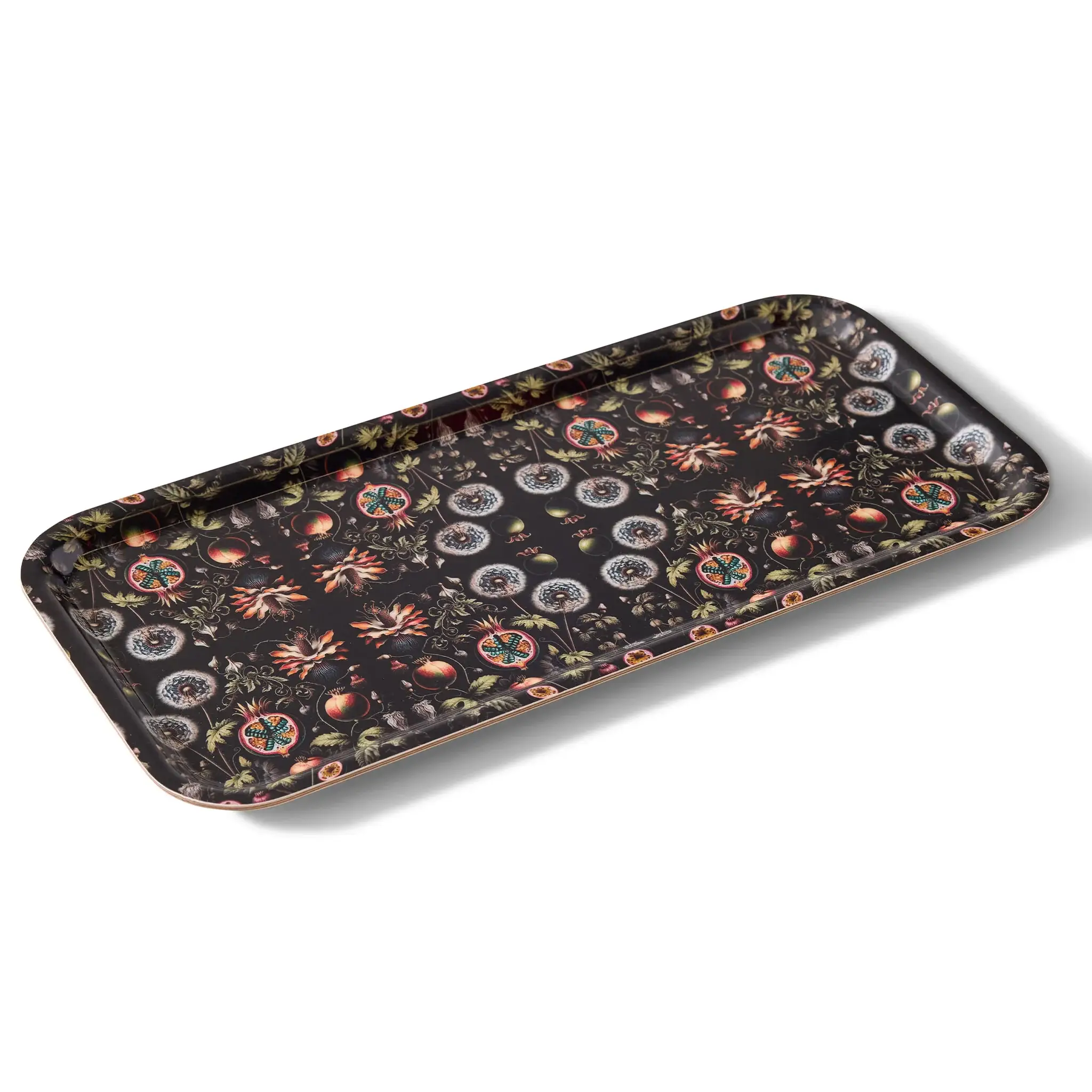 Maure Luxury Gifts – wholesale Decorative tray – Dandelions Narrow Birchwood Tray | Rectangle Serving Tray2