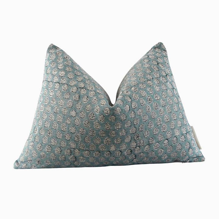RuffledThread – wholesale Prydnadskuddfodral – Itoro-indiska Hand Block Linne ländryggen Örngott