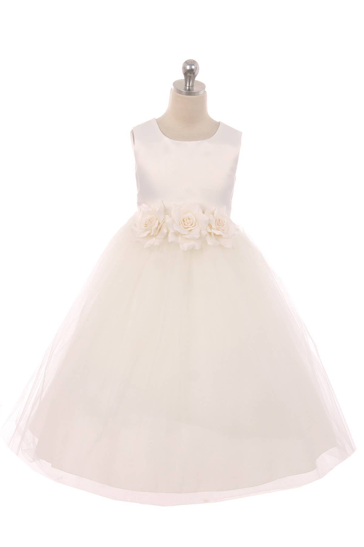 Kid's Dream - Wholesale Dress - Kids - Satin & Tulle 3 Flower Girls Dress10