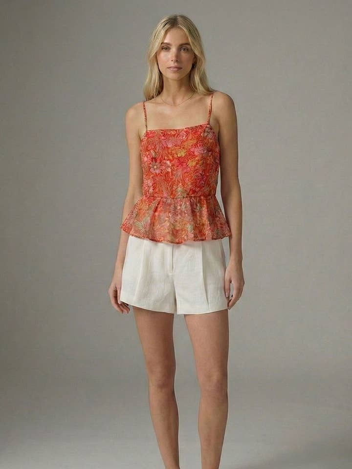 Red Ditsy Katherine Top for wholesale by Meet me in Santorini