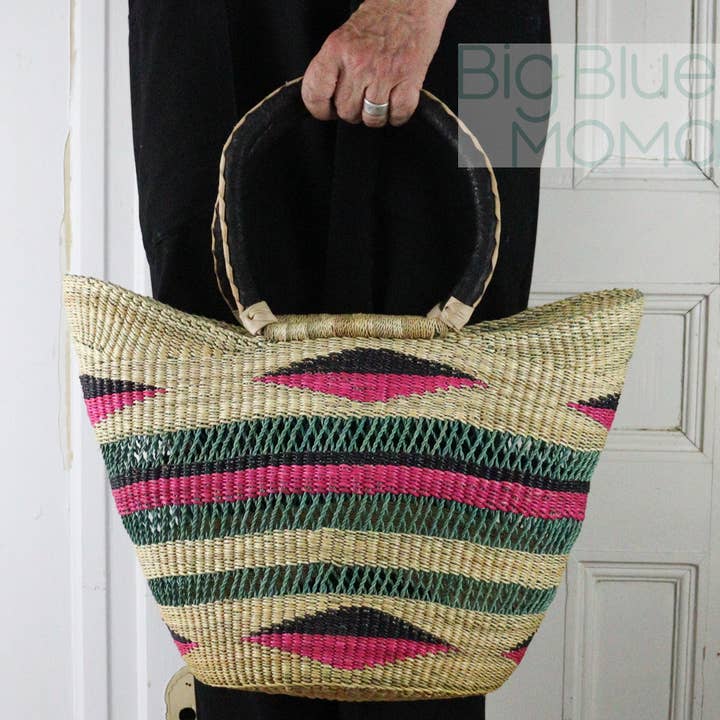 Big Blue Moma - Wholesale Grocery/Shopping Bag - U Shopper Large - Traditional Palette1