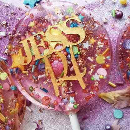 The Little Lollipop Shop - Vente Sucettes - Sucette fête confettis1