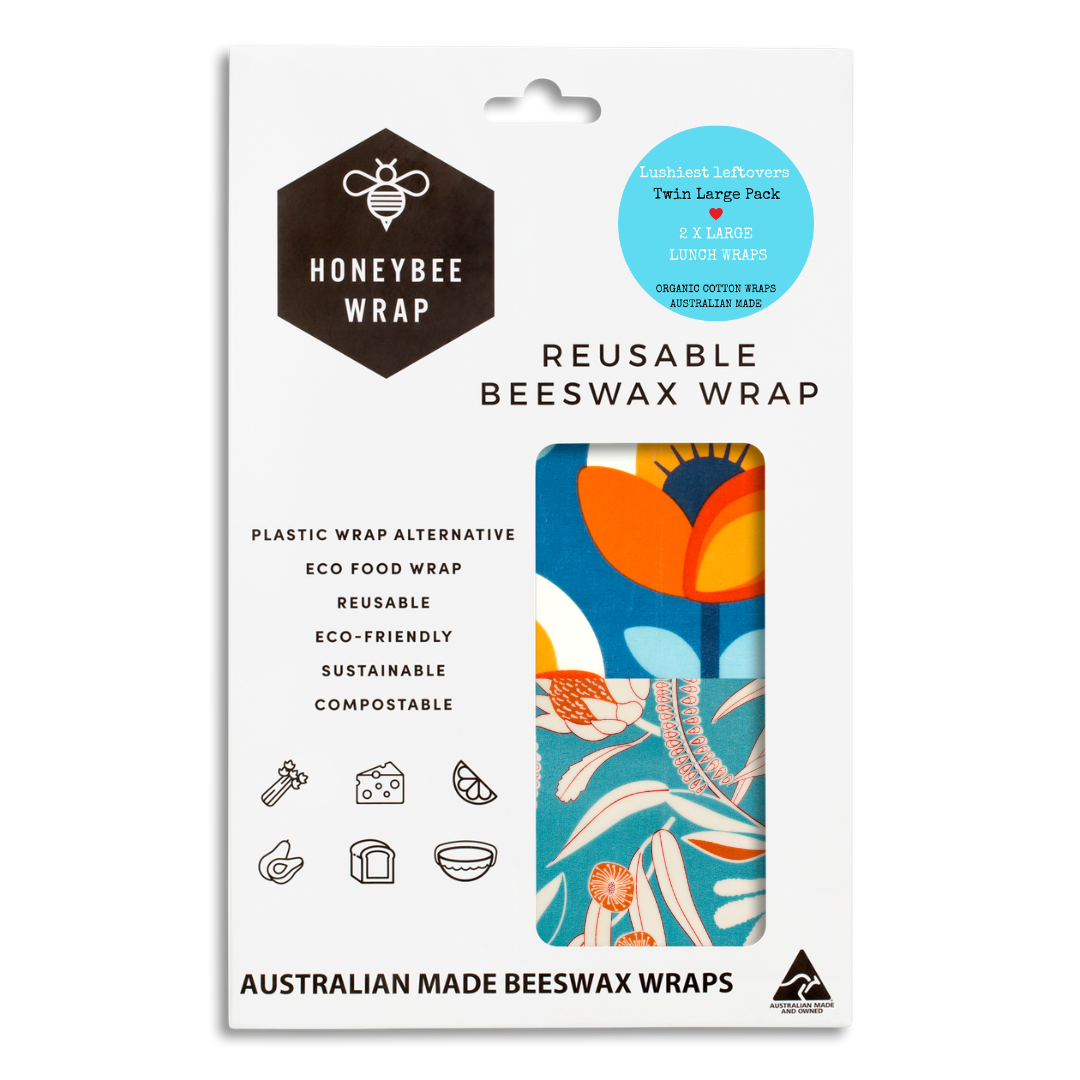 Honeybee Wrap - Wholesale Food storage wrap/bag - WH Twin Pack of Large Wraps7
