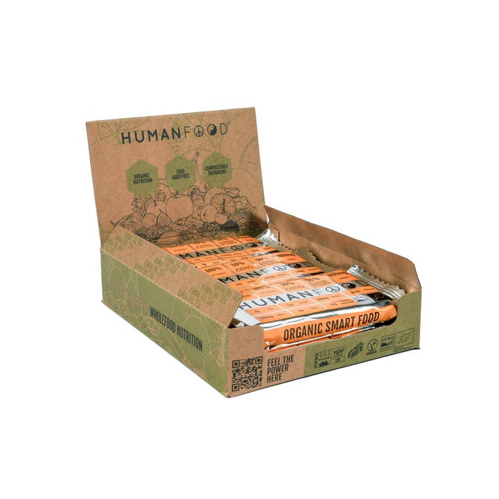 Human Food – wholesale Snack bar – Orange Choc Cashew - Organic Wholefood Bar - Human Food1