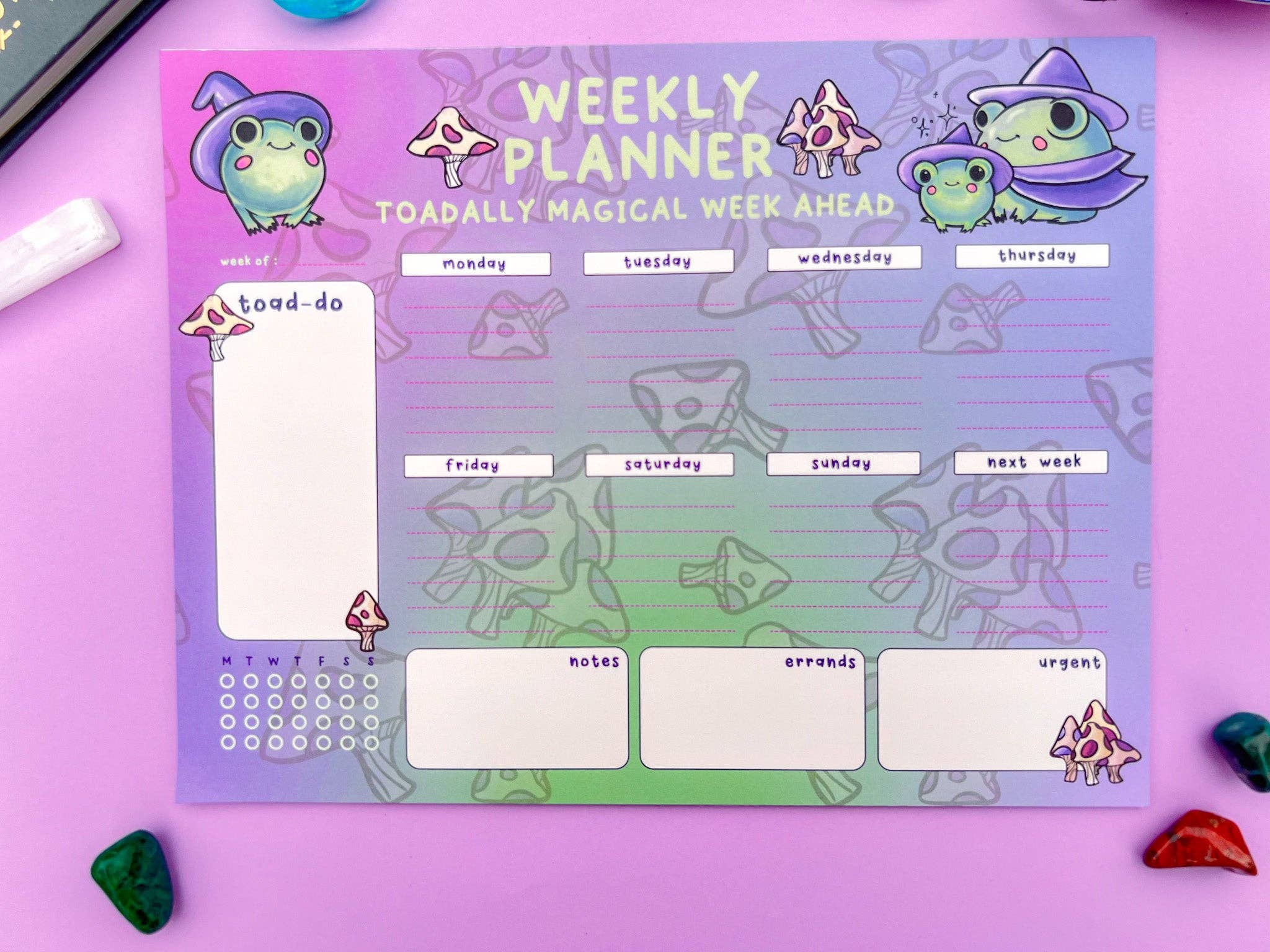 Meldoodles - Wholesale Planner - Hocus Croakus Weekly Planner by Meldoodles2