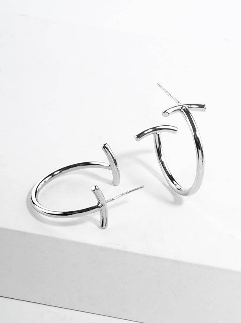 Wild Honey - Wholesale Hoop Earrings - 18K Gold Dipped Designer Inspired Open Hoop Earrings1