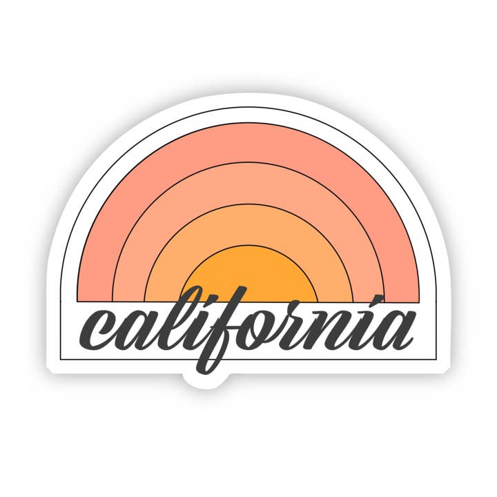 California Aesthetic Sticker for wholesale by Big Moods