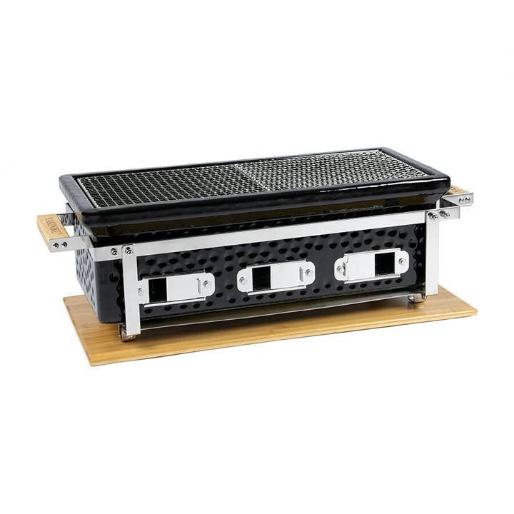 YAKINIKU® | Original Japanese Grill – wholesale Outdoor grill tools – YAKINIKU LARGE Rectangular Shichirin Konro & Yakitori grill