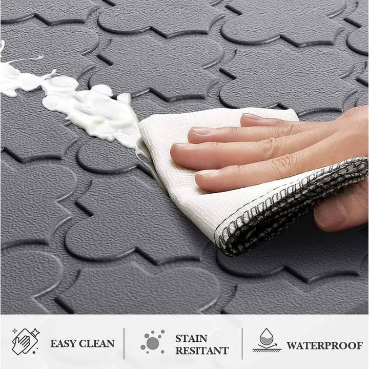 Bed Bath Fashions - Wholesale Vloermat - Bibb Home Trellis keukenmat met reliëf en antivermoeidheidsschuim