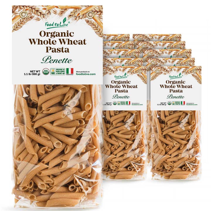 Food To Live - Wholesale Pasta - Organic Pennette Whole Wheat Pasta – Made in Italy10