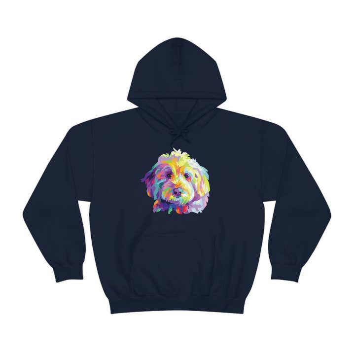 Colorful Doodle Dog Hoodie for wholesale by Doodle Dog Town