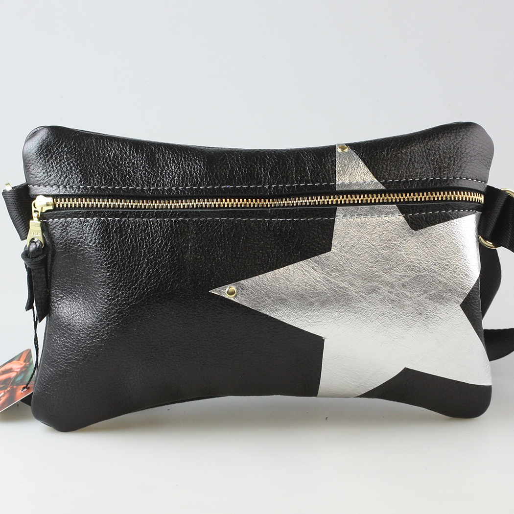 Zina Kao Exclusives - Wholesale Belt Bag - Women's - The Metallic Vail Hipbag w/Star Applique14