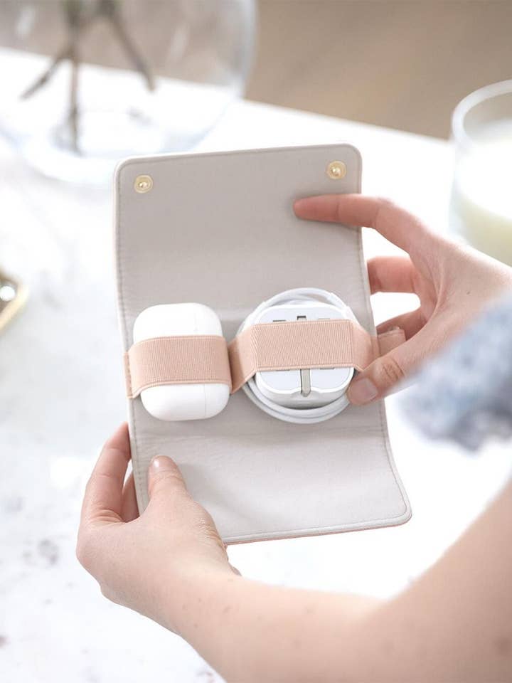 Blush Compact Cable Organiser for wholesale by Stackers