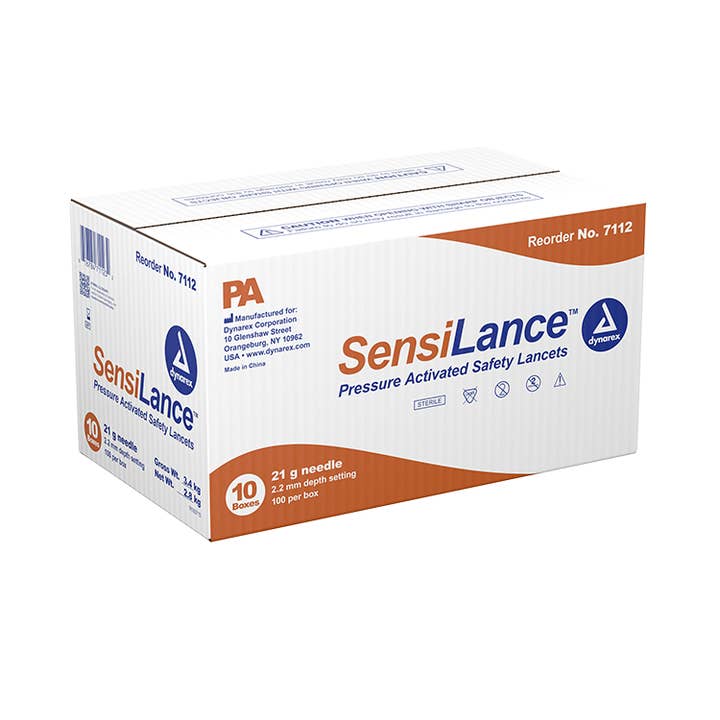 Dynarex Safety Lancets - Button and Pressure (1000 Count) for wholesale by Go Bulk Medical