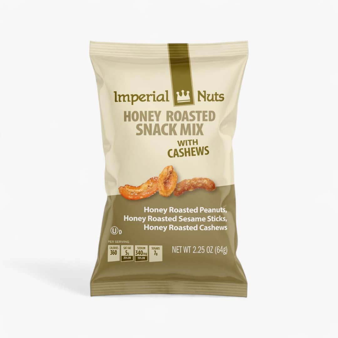 L&F Universal Goods - Wholesale Trail mix - Honey Roasted Snack Mix With Cashews 18/2.25Oz